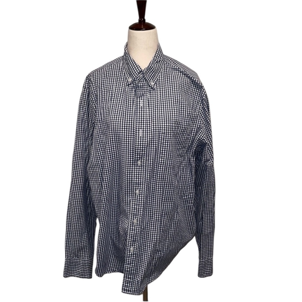 J Crew Mens Gingham Button Down